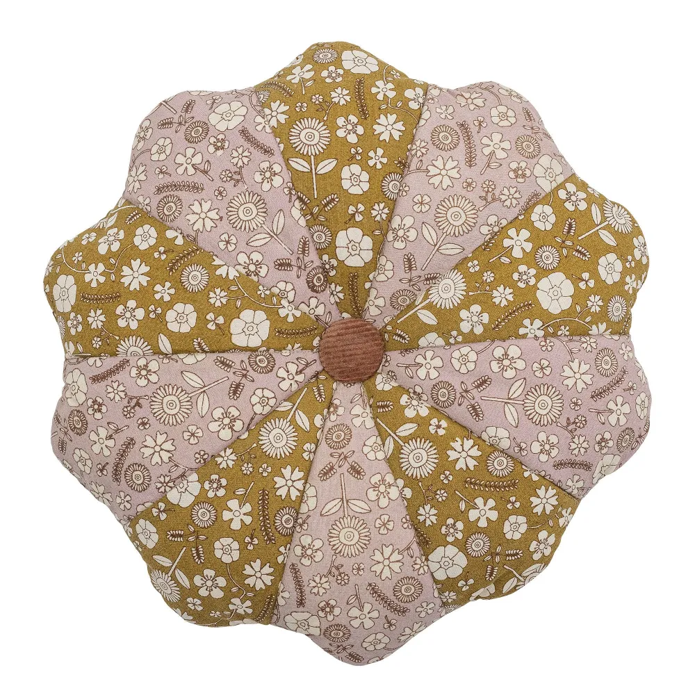 Almohada Bloomingville PORTÁTIL Madlen, marrón, algodón