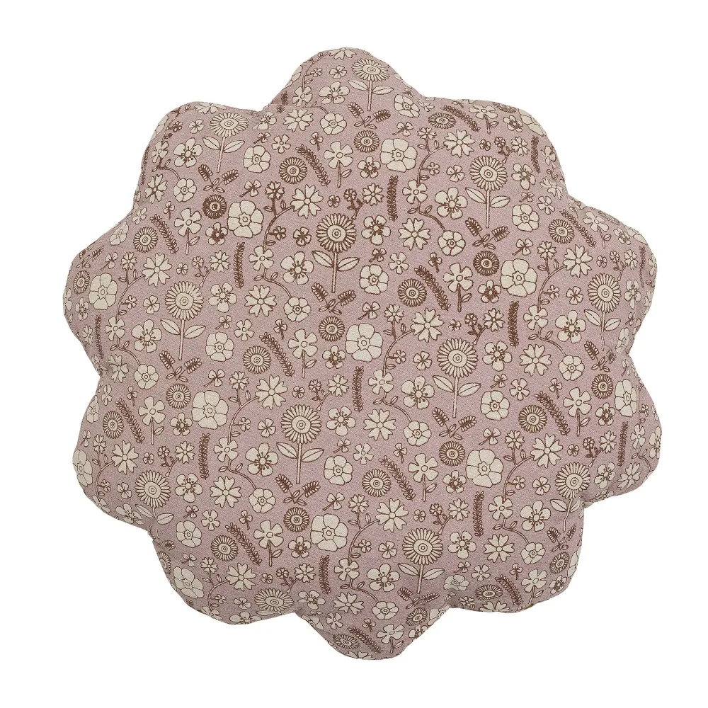 Almohada Bloomingville PORTÁTIL Madlen, marrón, algodón