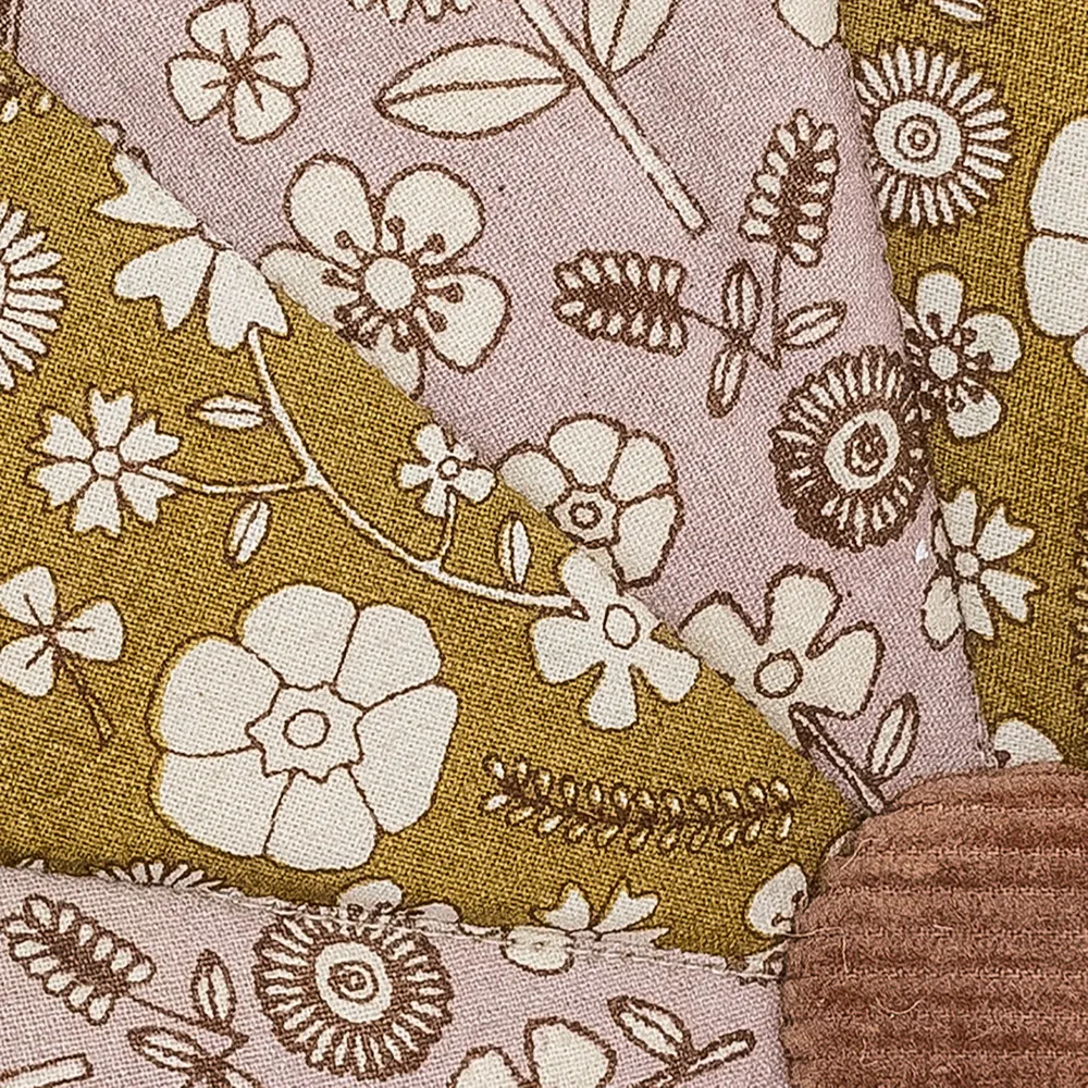 Almohada Bloomingville PORTÁTIL Madlen, marrón, algodón
