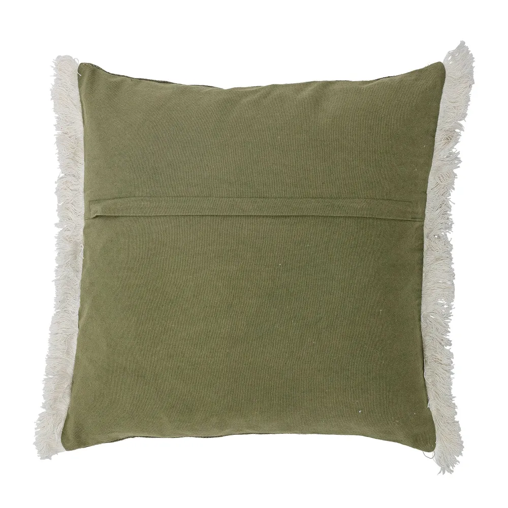 Almohada Bloomingville He, verde, algodón Fácil Montaje