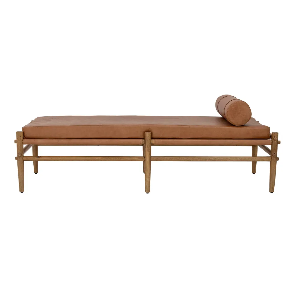 Antideslizante Bloomingville Aysia Daybed, Naturaleza, Cuero