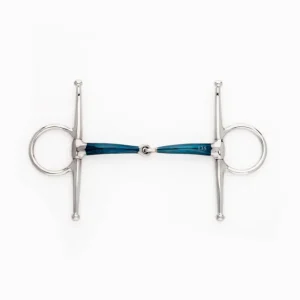 Antideslizante bocado full cheek ergonómico, fácil articulación, 14 mm Blue 125 mm