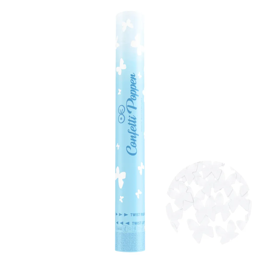 Antideslizante Confeti mariposa blanca, 40 cm