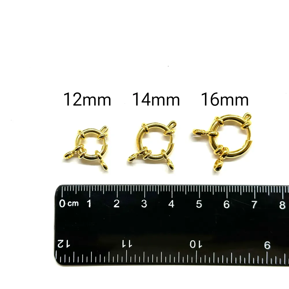 Aro, Redondo, Acero inoxidable Steel, Enchapado 24k, Cierre con Sensor de Movimiento
