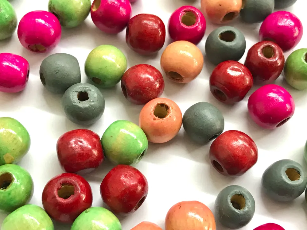 Beads en Madera, 12mm Baterí Recargable A