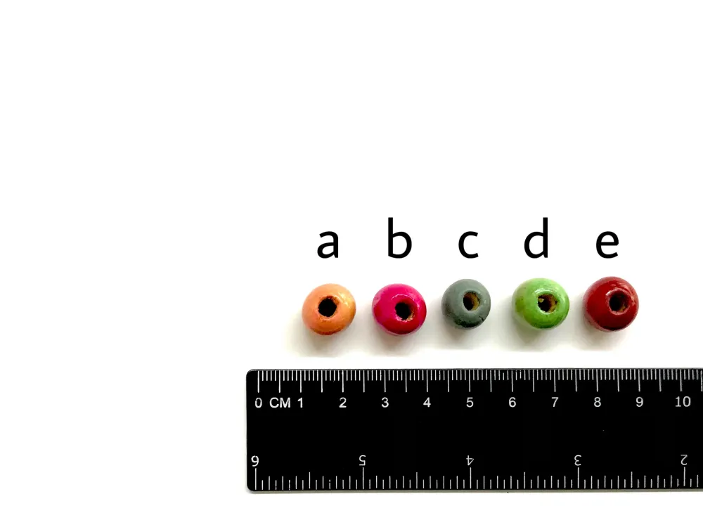 Beads en Madera, 12mm Baterí Recargable A