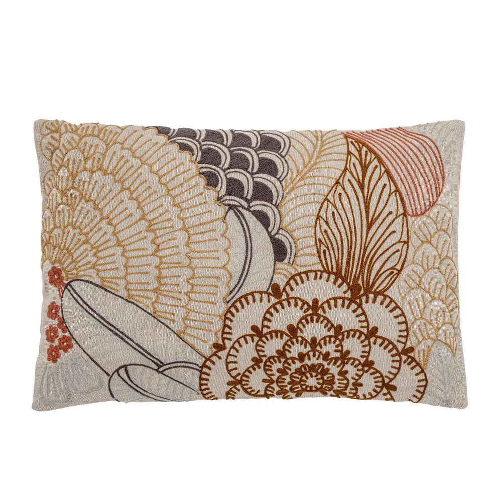 Bloomingville Almohada Graham, Naturaleza, Algodón con Sensor de Movimiento