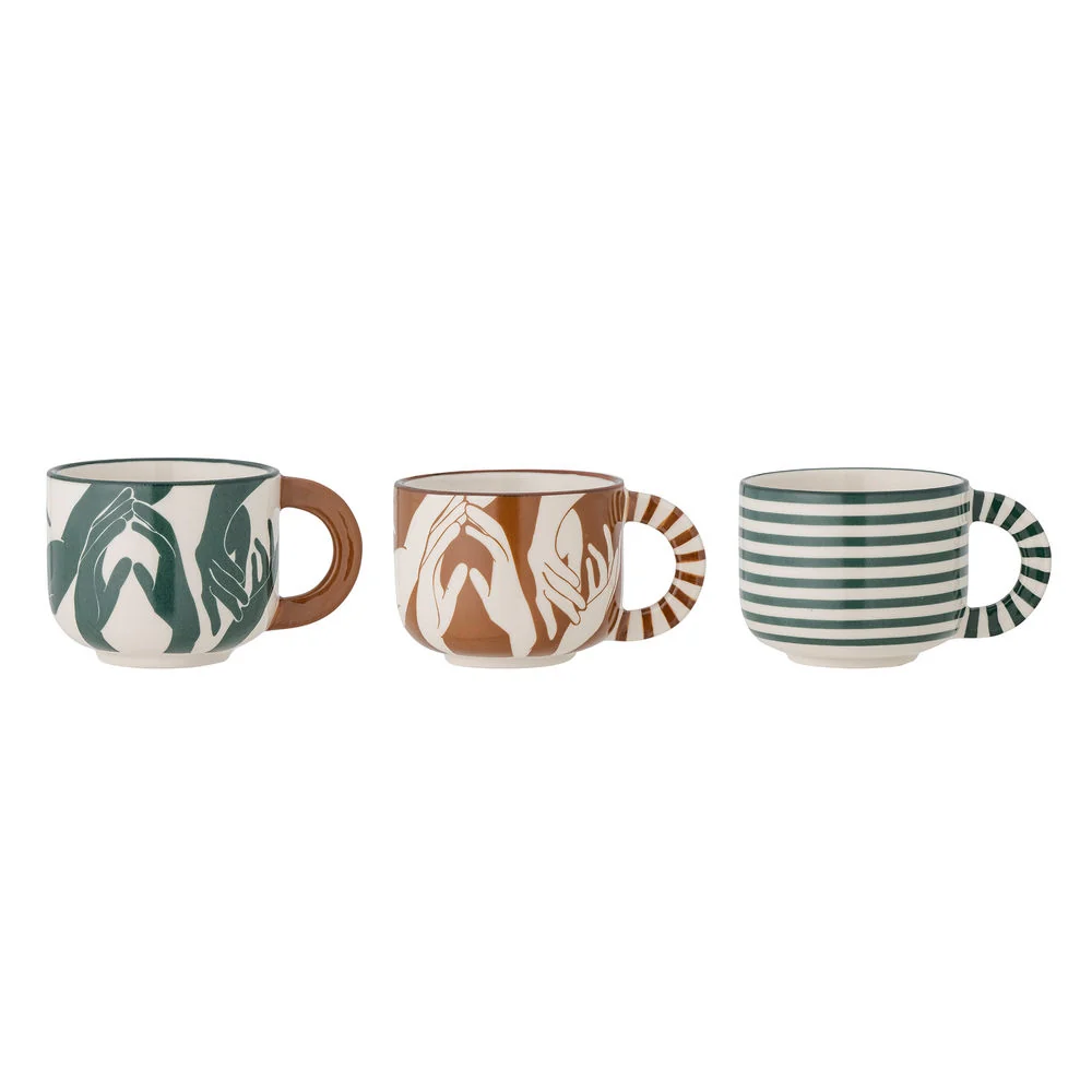 Bloomingville Carim Cup, Verde, Gres para Uso Exterior