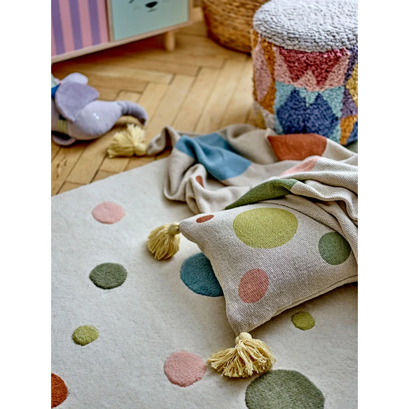 Bloomingville COMPACTO Clennie Vloerkleed, Naturel, Wol