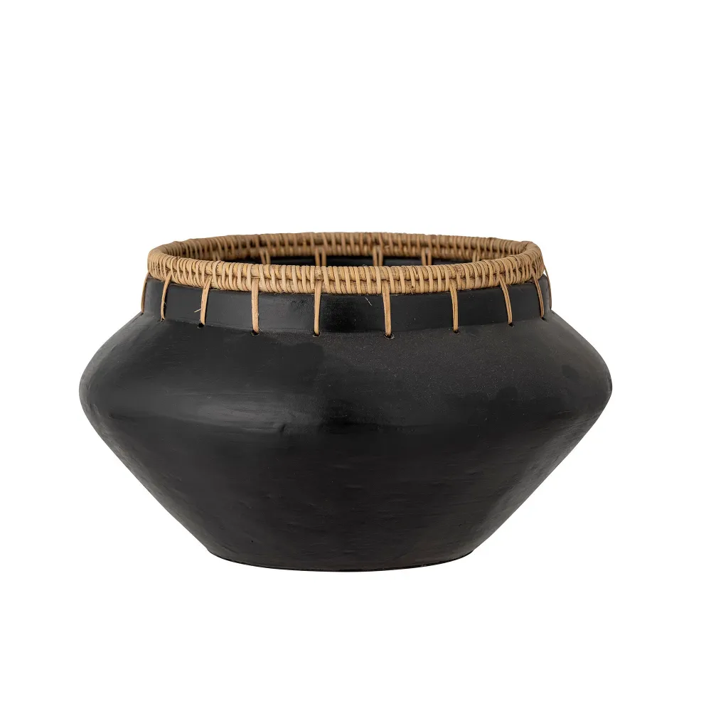 Bloomingville Dixon Escala Deco, Negro, Terracota con Sensor de Movimiento