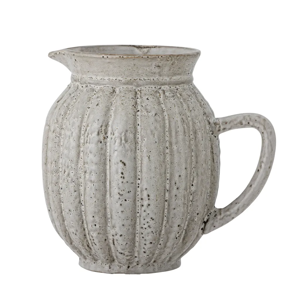 Bloomingville Indrid Jarra, Gris, Gres Baterí Recargable