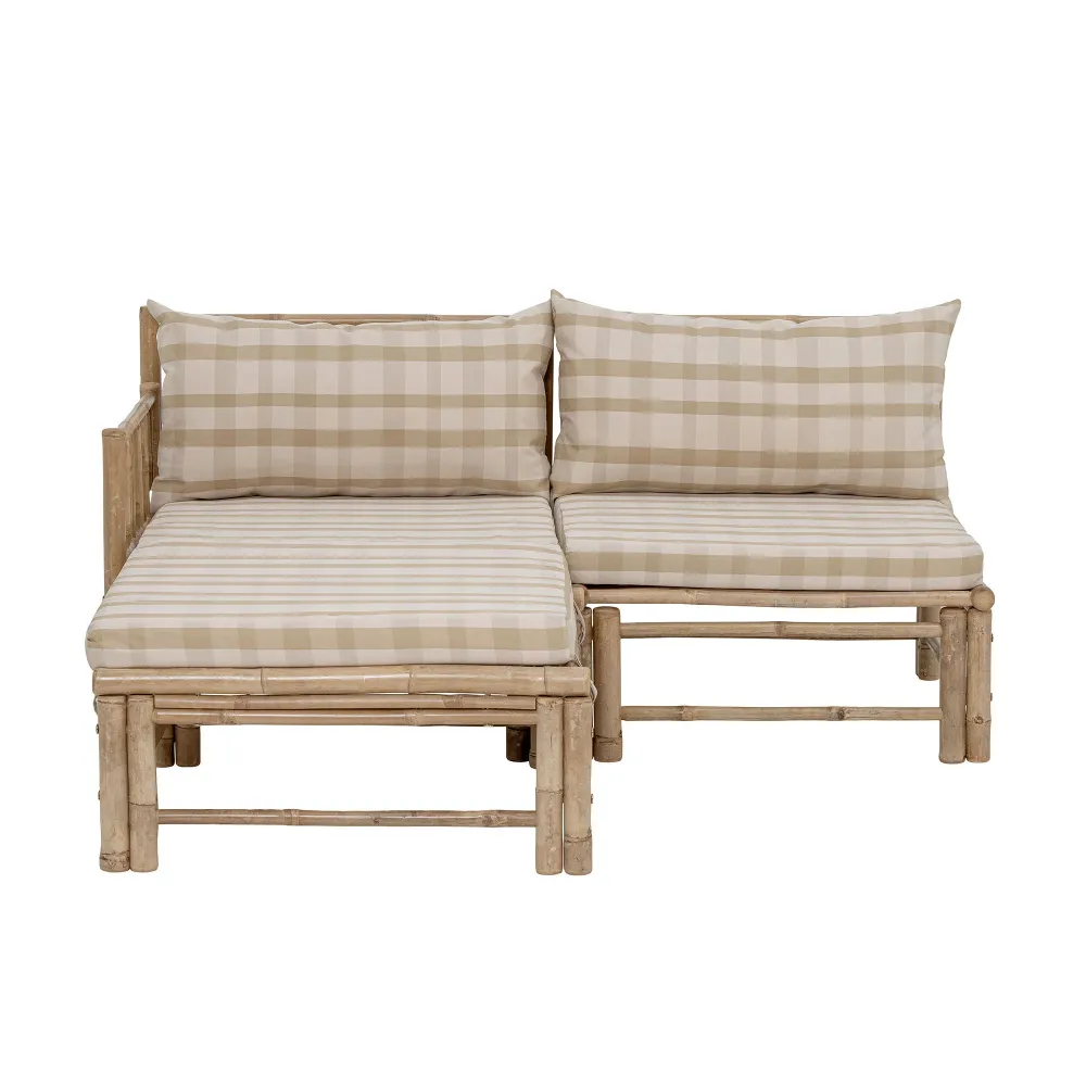 Bloomingville Korfu Módulo Puf, Naturaleza, Bambú Set de 4 Piezas
