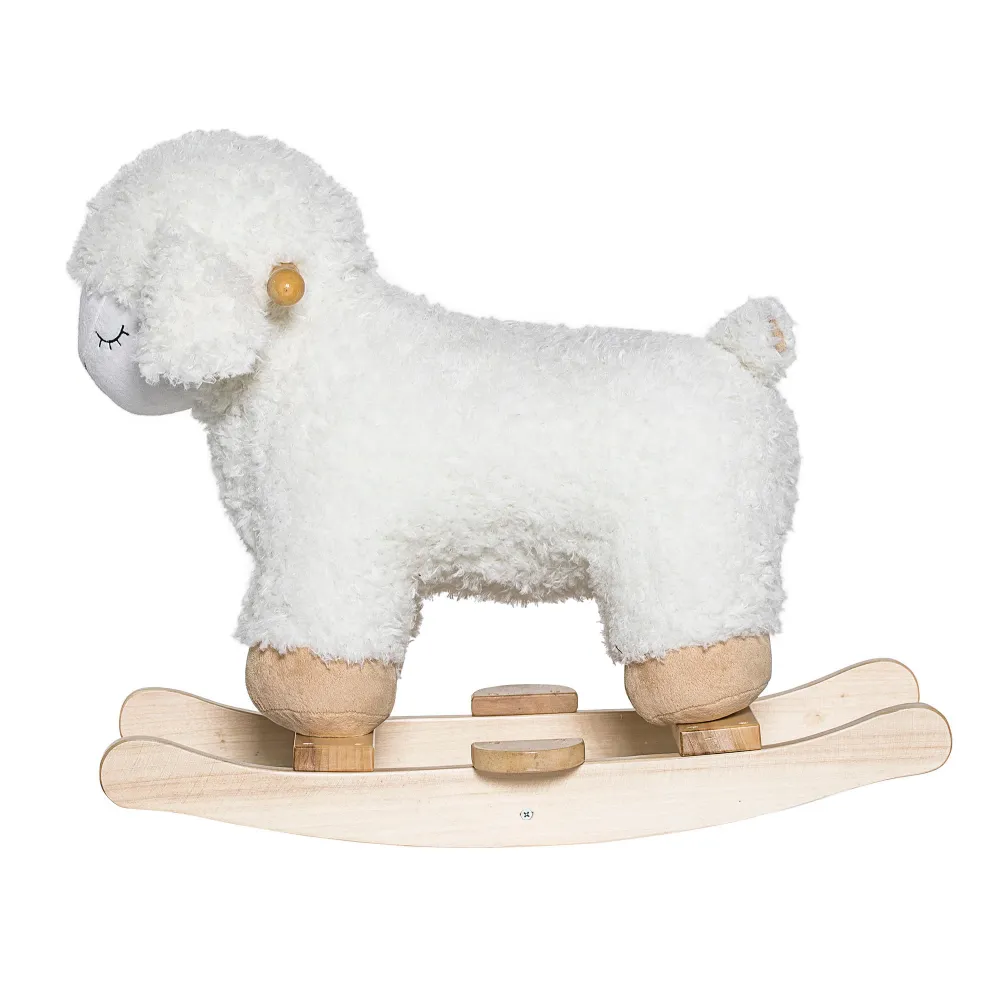 Bloomingville REDUCIDO Laasgith Swing Toys, Oveja, Blanco, Poliéster