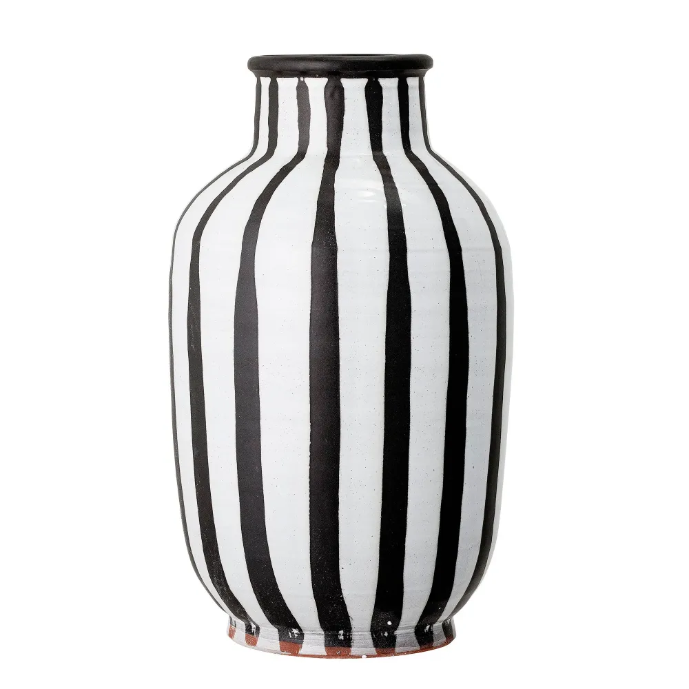 Bloomingville Schilla Deco Vaas, Blanco, Terracota para Áreas Sombreadas
