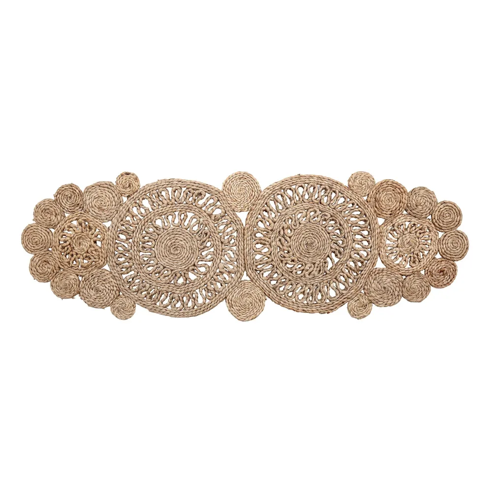 Bloomingville Valder Corredor de Mesa, Naturaleza, Yute - Impermeable y UV Resistente