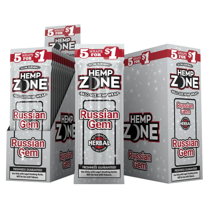 Blunt Hemp Zone Russian Gem Set de 4 Piezas