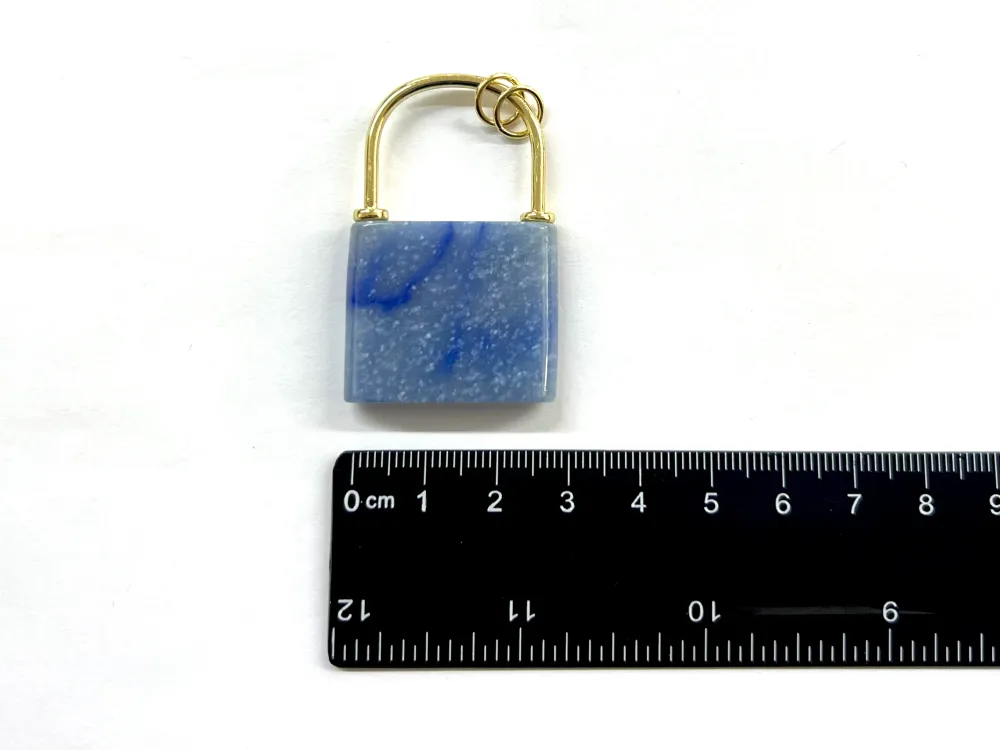 Candado, Piedra, Enchapado, Charm para Patio Trasero