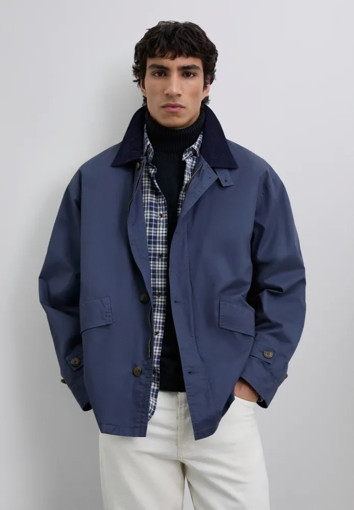CHAQUETA CUELLO PANA Fácil Montaje Navy