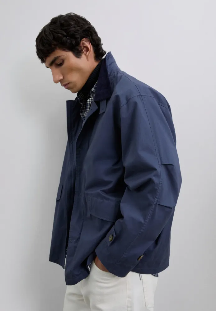 CHAQUETA CUELLO PANA Fácil Montaje Navy