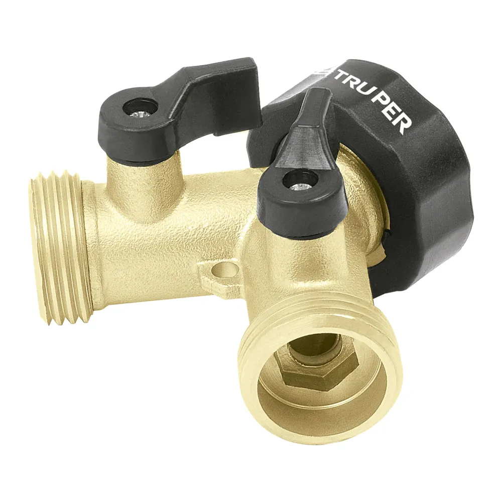 Conector "y" fundido en latón, entrada 3/4" con Certificación IP65