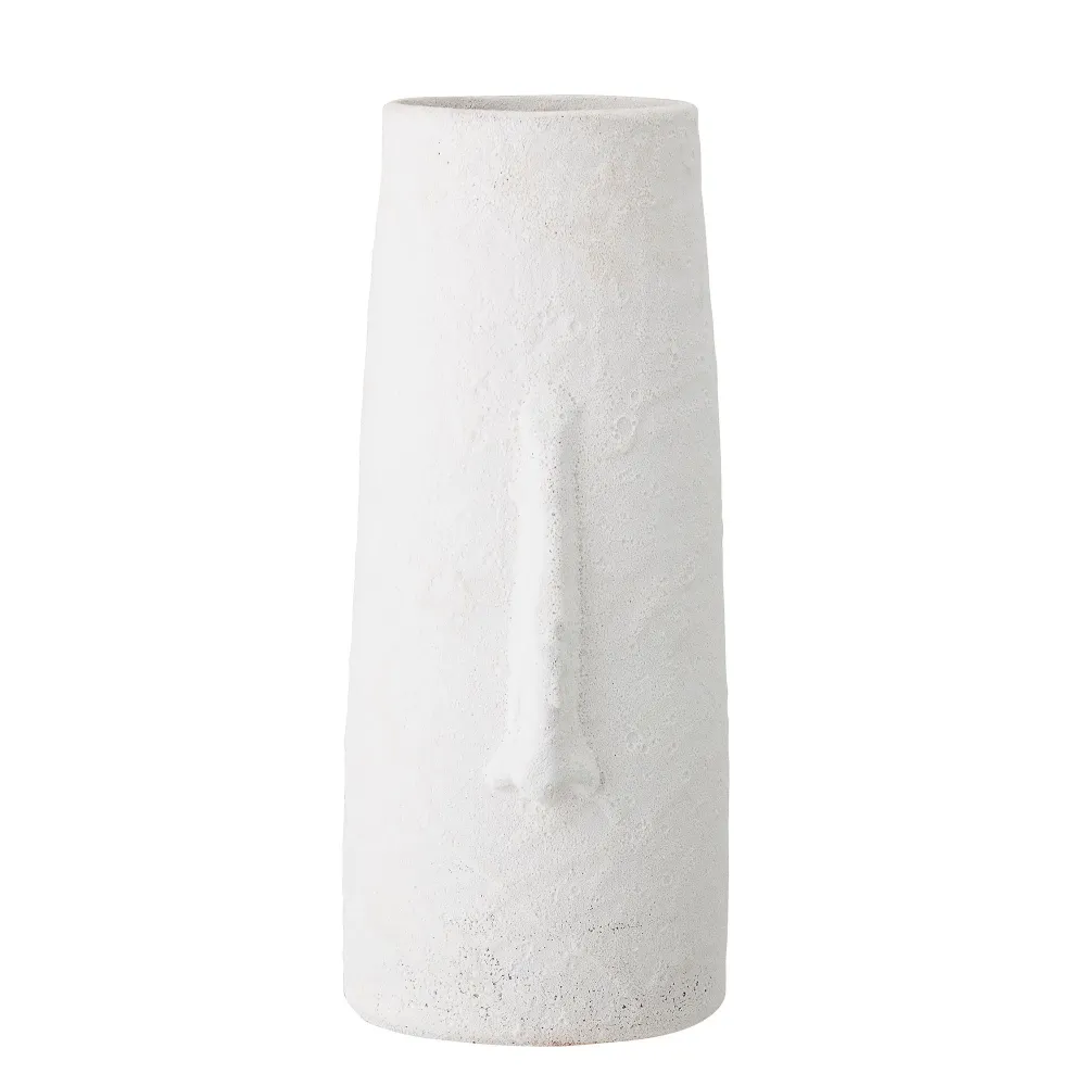 Césped Artificial Bloomingville Berican Deco Vaas, Blanco, Terracota