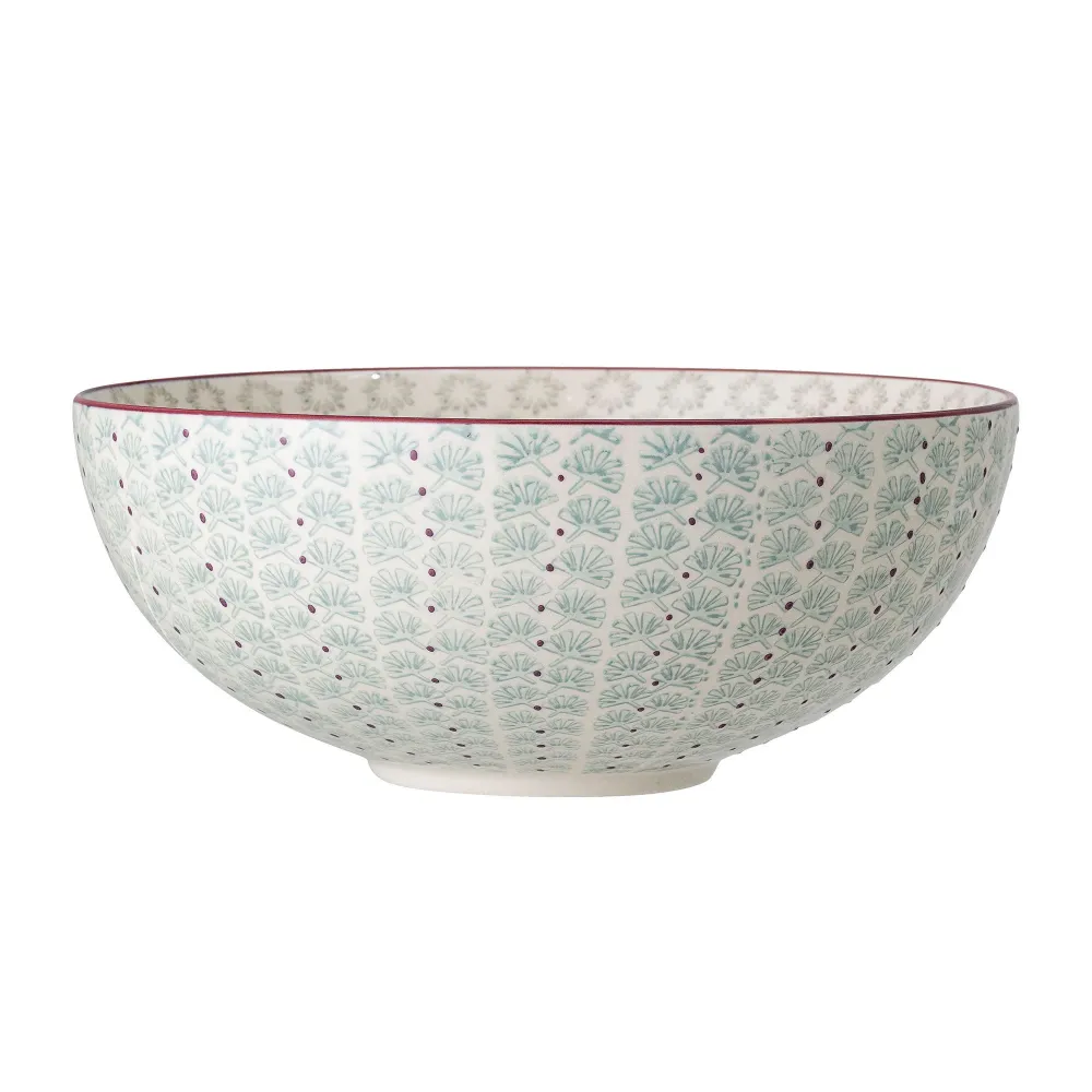 Césped Artificial Plato para servir Bloomingville Mayan, Verde, Gres