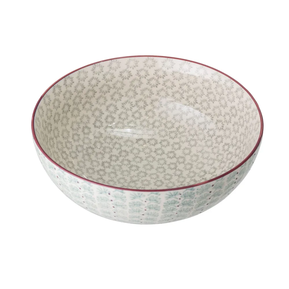 Césped Artificial Plato para servir Bloomingville Mayan, Verde, Gres