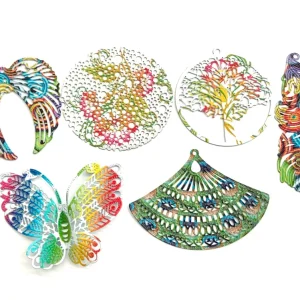 Ecológico y Sostenible Mariposa, Alas, Arbol de la Vida, Pluma, Charm