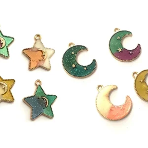 Estrella, Luna, Enamel | Fácil Instalación Estrella