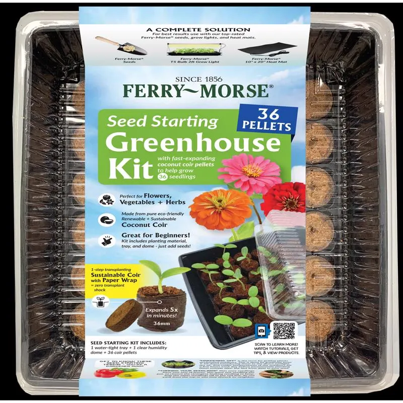 Kit para sembrar semillas Ferry-Morse de 36 celdas, 11 pulg. de ancho x 11 pulg. de largo, 1 paquete