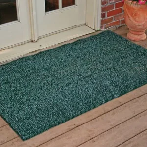 Alfombrilla para puerta de césped artificial Evergreen Flair de 36 pulgadas de ancho y 60 pulgadas de largo para máquina d...
