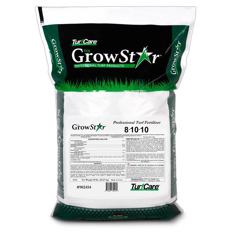 Fertilizante multiusos para césped GrowStar Turf Care para todo tipo de césped (4000 pies cuadrados)