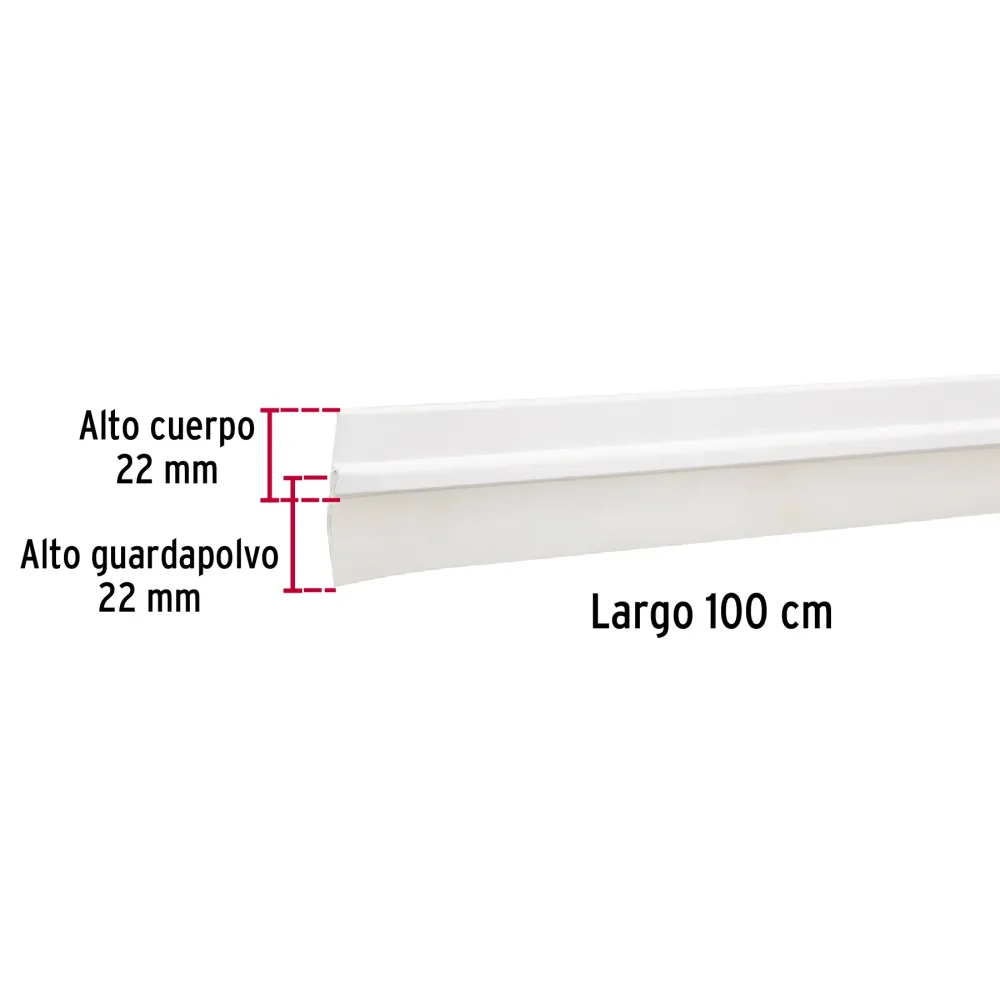 Guardapolvo, 100 cm, blanco Fácil Montaje