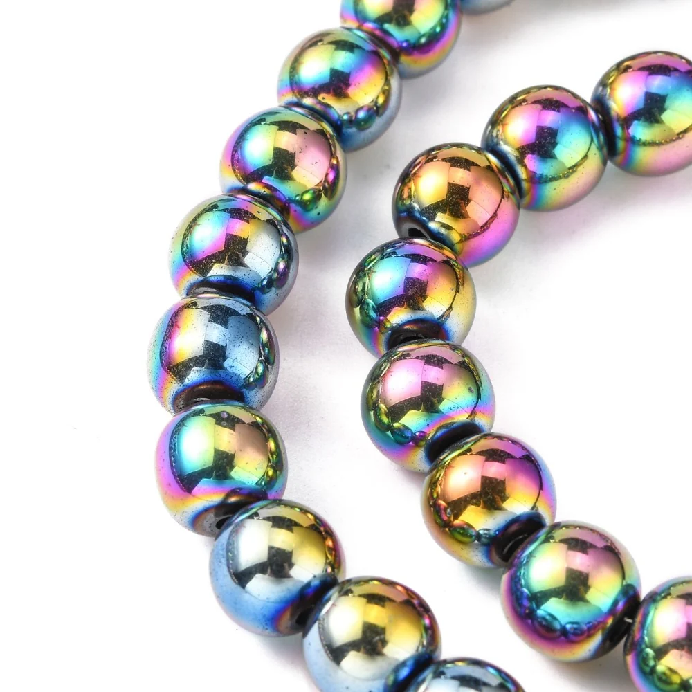 Hematite, 10mm, Beads Baterí Recargable Cobre