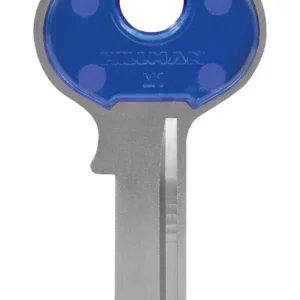 Candado con llave tradicional Hillman ColorPlus, llave en blanco individual (paquete de 5).