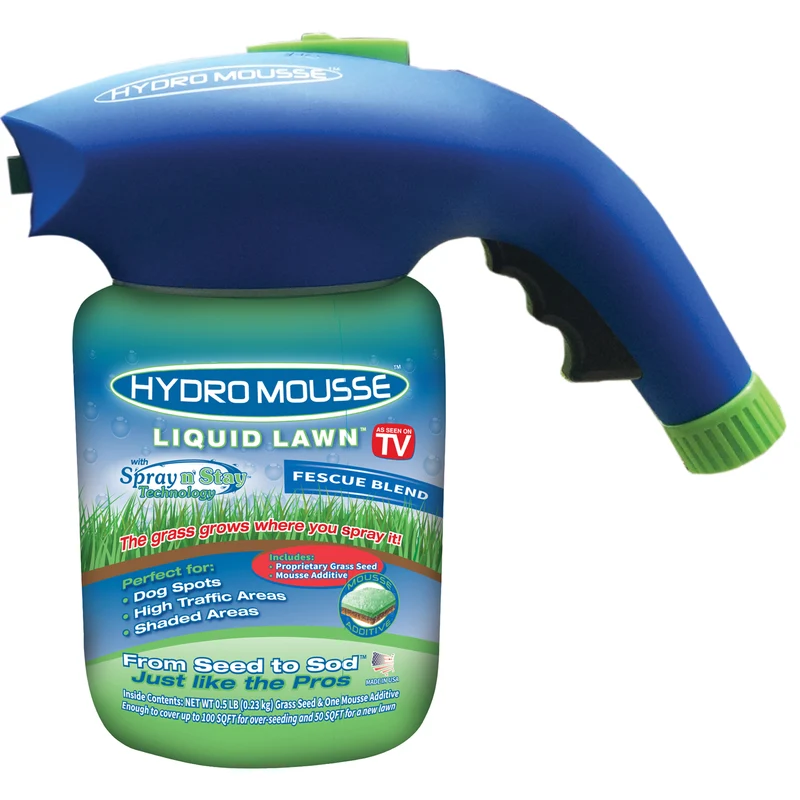 Hydro Mousse Liquid Lawn As Seen on TV Mezcla de festuca Semilla de césped para pleno sol 0,5 lb.