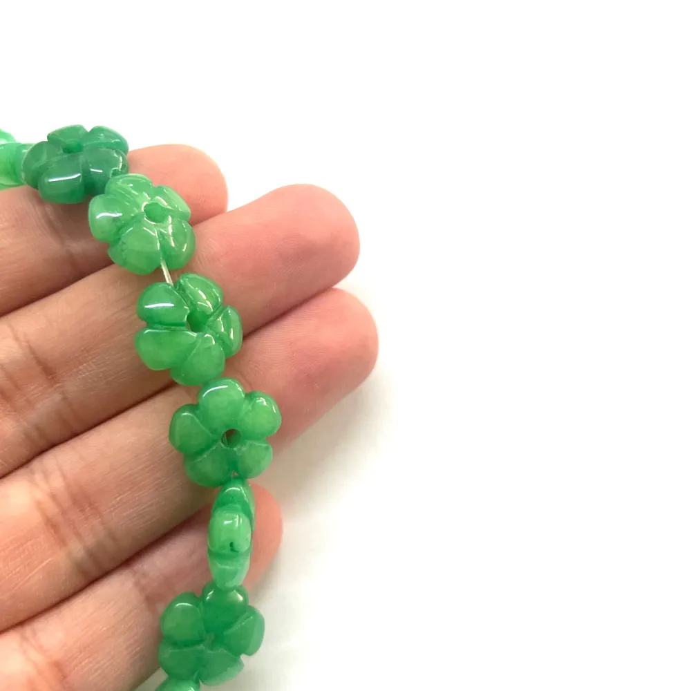 Iluminación Solar Flor, Malaysia Jade, Piedra, Beads