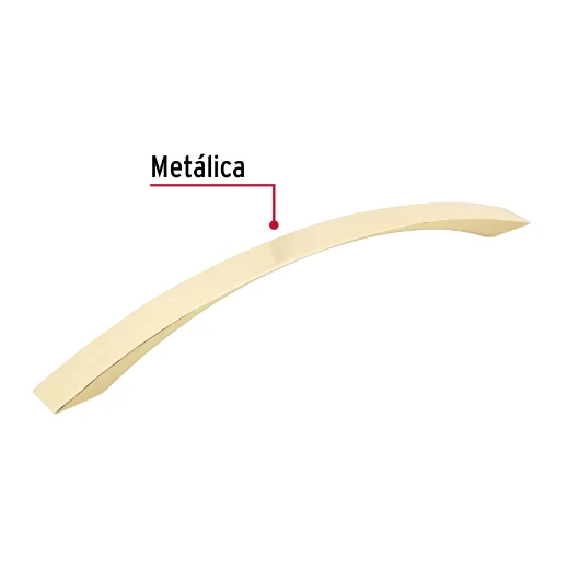 Jaladera, latón brillante, estilo Innovador, 160 mm