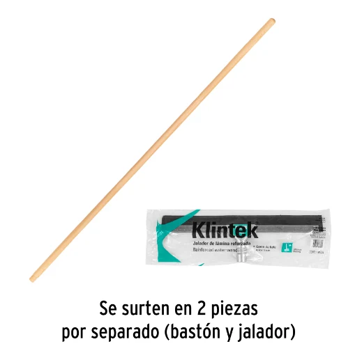 Jalador con base de acero, goma de hule, 40 cm Resistente la Intemperie