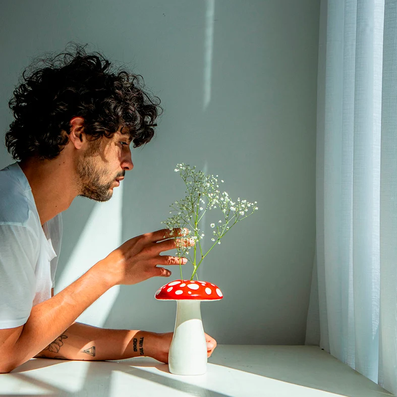 JARRÓN - Doiy, Amanita extenso