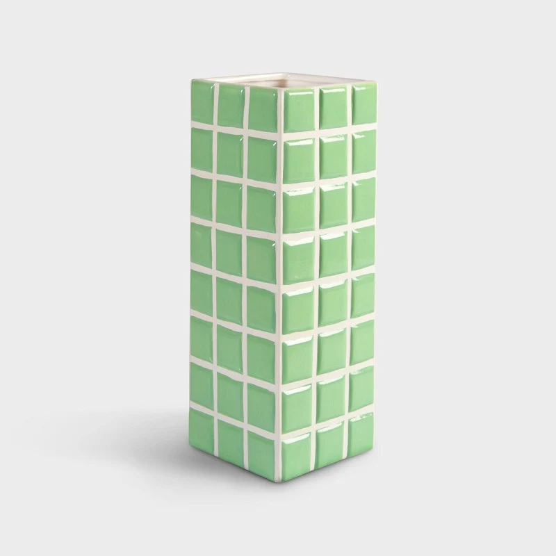 JARRÓN - & klevering, Tile Verde con 5 Boquillas