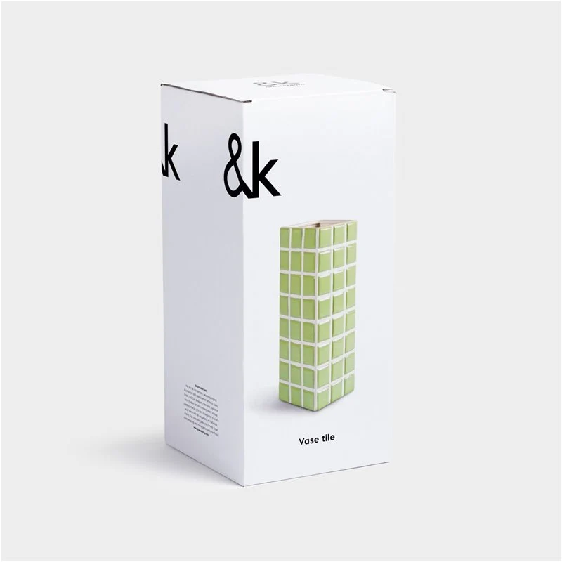 JARRÓN - & klevering, Tile Verde con 5 Boquillas