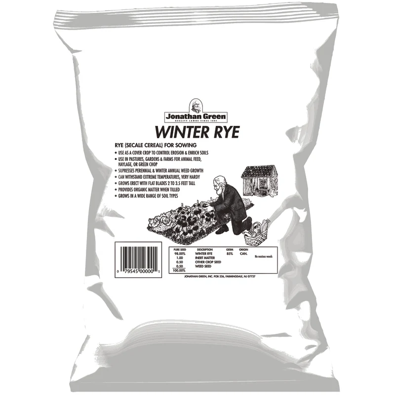 Semillas de césped de centeno de invierno anual Jonathan Green para pleno sol, 56 lb