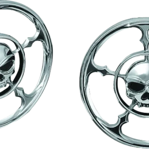 Kuryakyn Zombie Speaker Grills Cromo