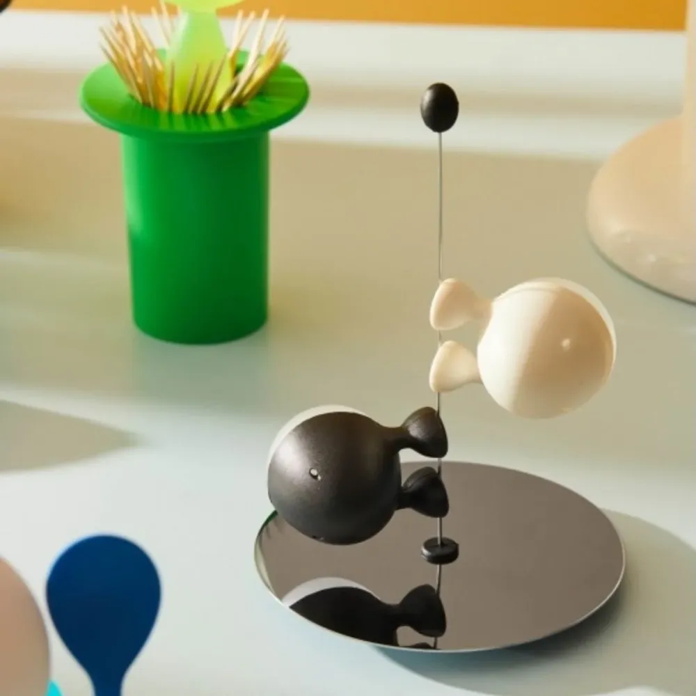 Lilliput Stainless Metal Salt and Pepper Set Alessi
