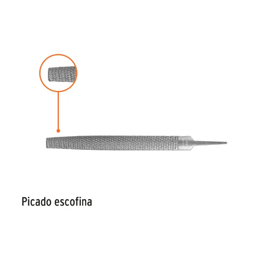 Lima escofina, 10" Incluye Kit de Montaje