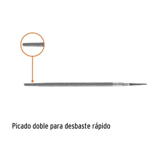 Lima redonda, bastarda, 12" | Fácil Instalación