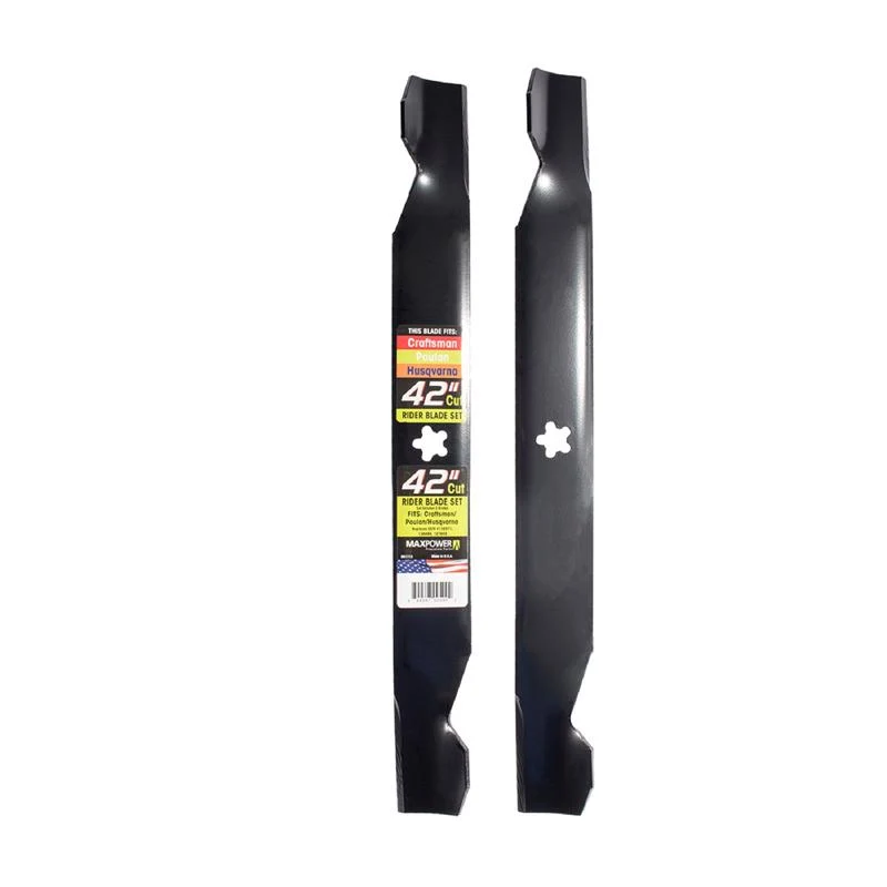 Juego de cuchillas estándar MaxPower de 42 pulgadas para cortacéspedes con asiento (paquete de 2) - Oferta de la semana