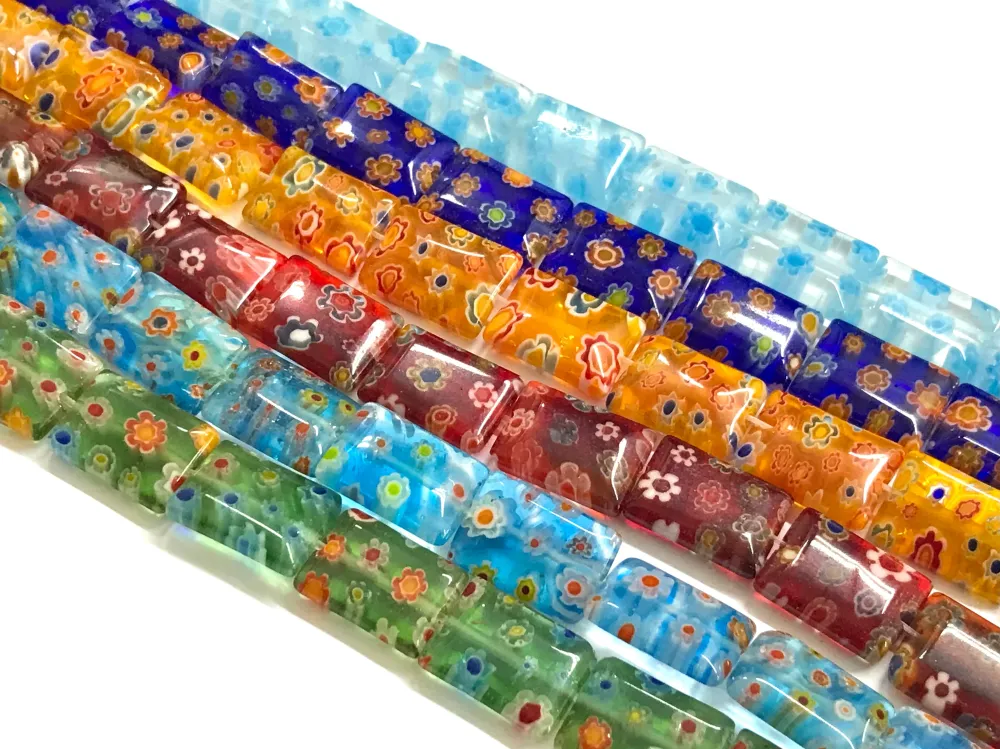 Millefiori, Beads Baterí Recargable Verde