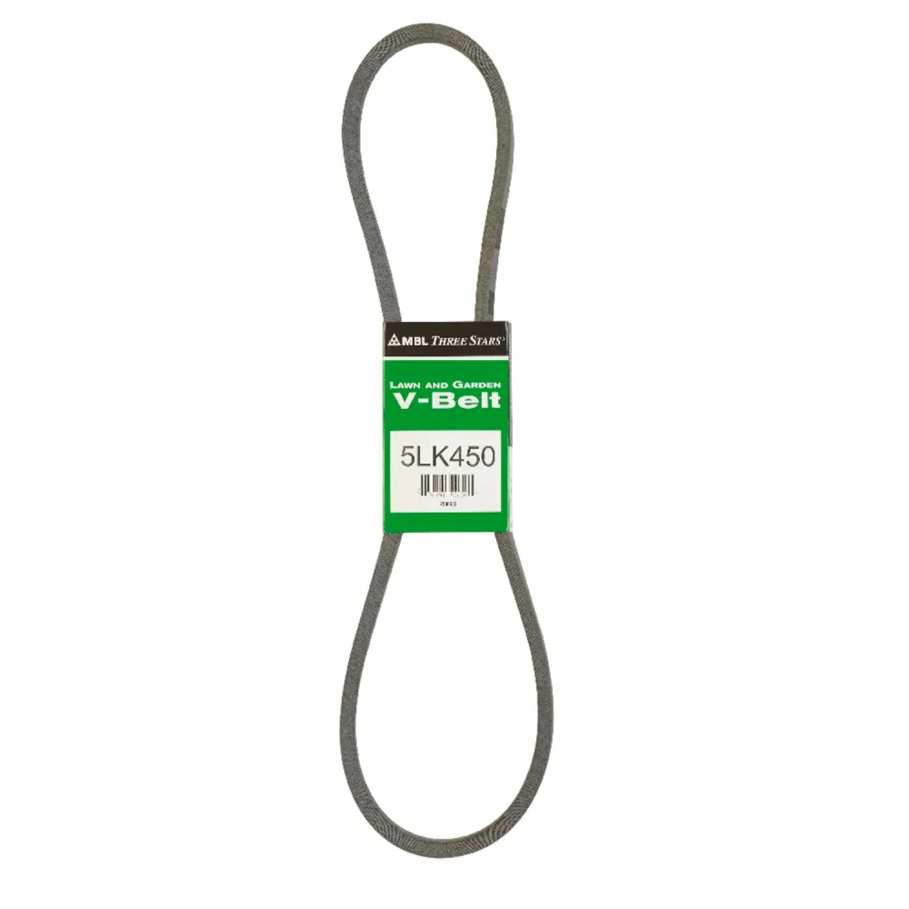 Correa trapezoidal estándar Mitsuboshi Super KB de 0,63 pulg. de ancho x 45 pulg. de largo para cortadoras de césped autop...